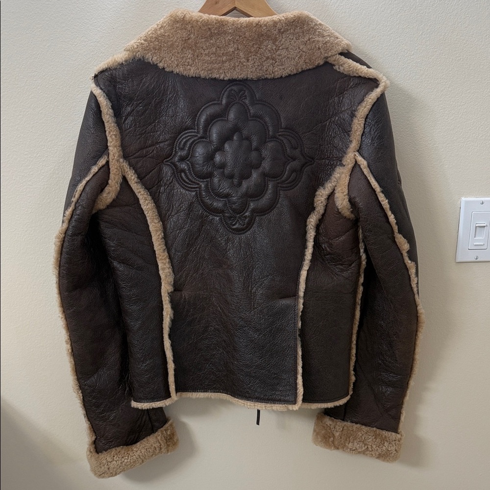 Diesel Women's Brown Teddy Jacket - Picture 6 of 8